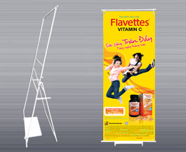 Khung standee ngoài trời 60 x 160cm sơn tĩnh điện